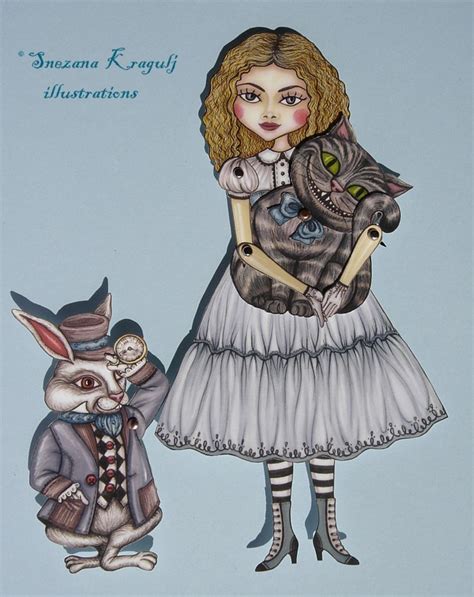 Katy And The Cat New Paper Dolls Alice In Wonderland And Sisters