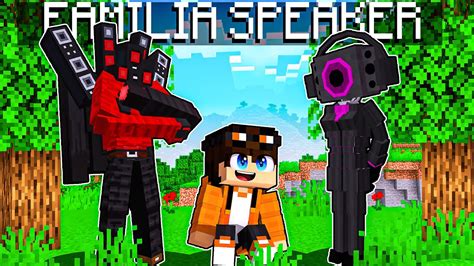 STHAN foi ADOTADO pela FAMÍLIA SPEAKER no Minecraft YouTube