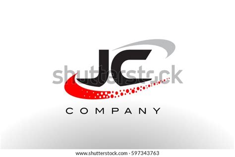 Jc Modern Letter Logo Design Creative Stock Vector Royalty Free