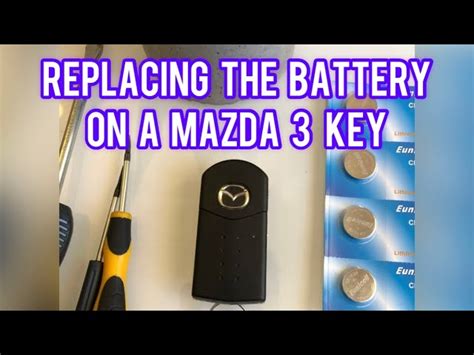 How To Change A 2020 2023 Mazda CX 9 Remote Fob Key Battery 60 OFF