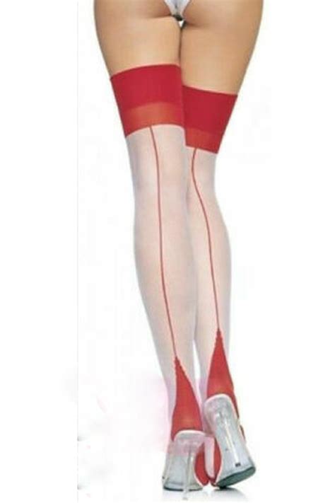 Back Seam With Cuban Heel Spandex Sheer Thigh Hi Comes In 3 Colours