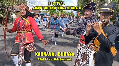 Karnaval Budaya Start Lapangan Drh Soepardi Festival Adat Budaya