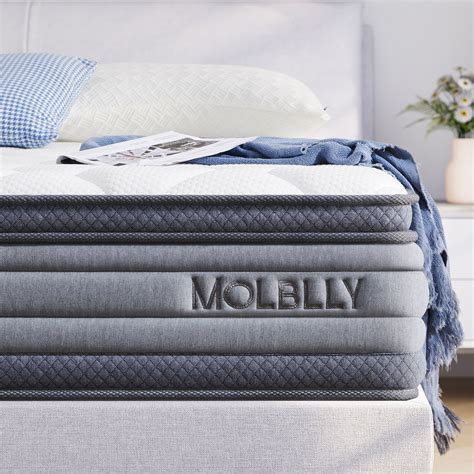 Queen Mattress Molblly 12 Hybrid Gel Memory Foam Individually Pocket Innerspring Mattress