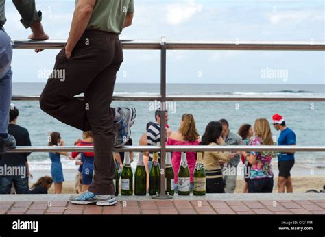 Christmas party in the beach Stock Photo - Alamy