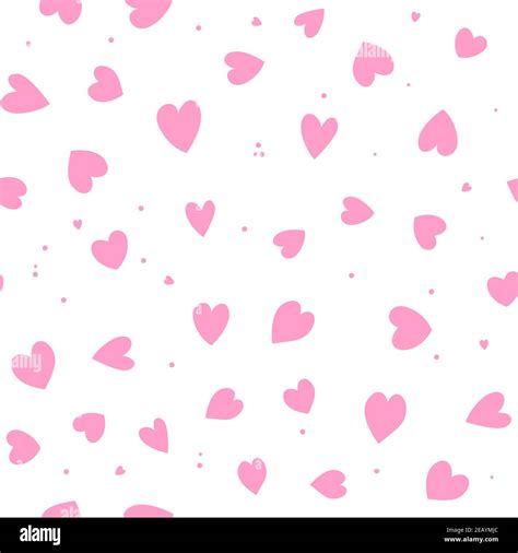 Cute Simple Seamless Pattern Love Heart Background Vector Illustration Stock Vector Image And Art