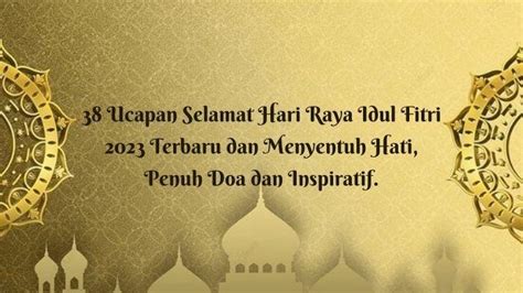 Ucapan Selamat Hari Raya Idul Fitri Terbaru Dan Menyentuh Hati