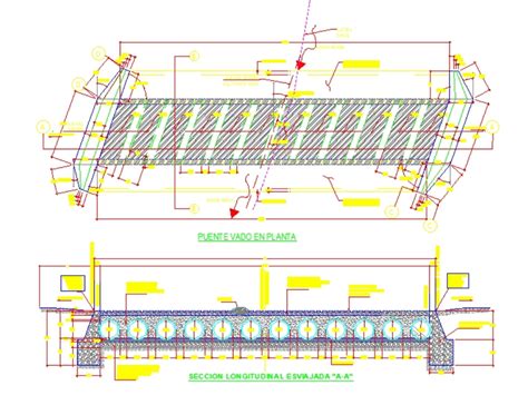 Puente Vado En Autocad Descargar Cad Kb Bibliocad