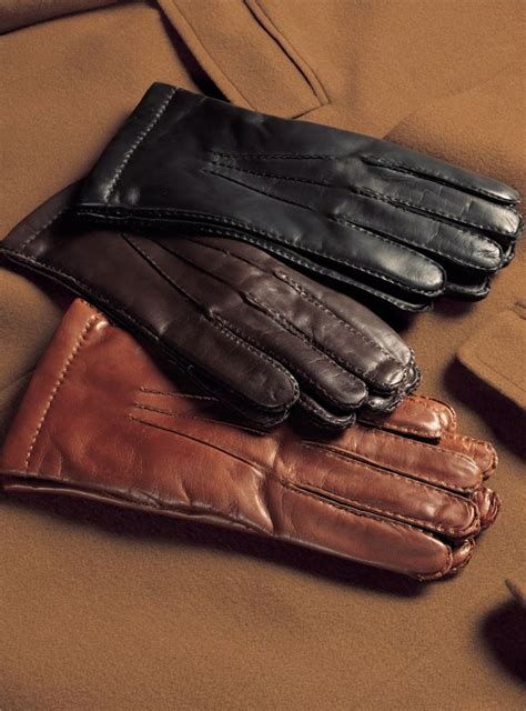 Cashmere Lined Nappa Leather Gloves Mens Leather Clothing Leather Red Leather Boots