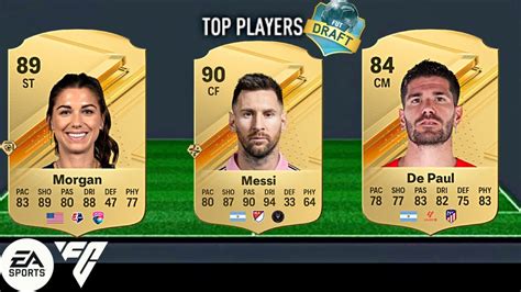 Ea Sport Fc Messi Alex Morgan In Ultimate Team Draft Youtube