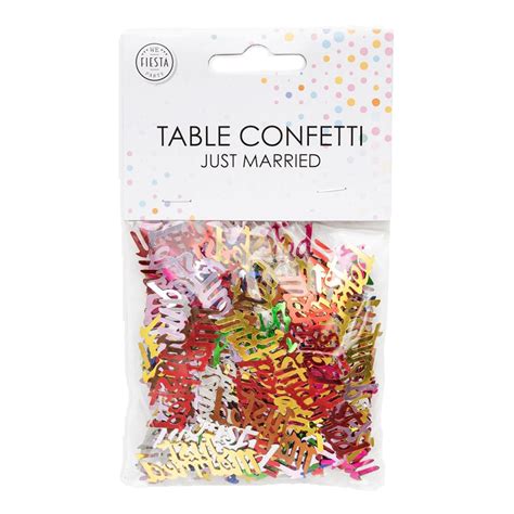 P Yt Konfetti Just Married V Risekoitus Metallic Partyking Fi