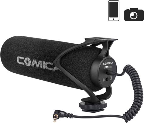 Comica Cvm V Lite Video Microphone Super Cardioid Condenser On Camera