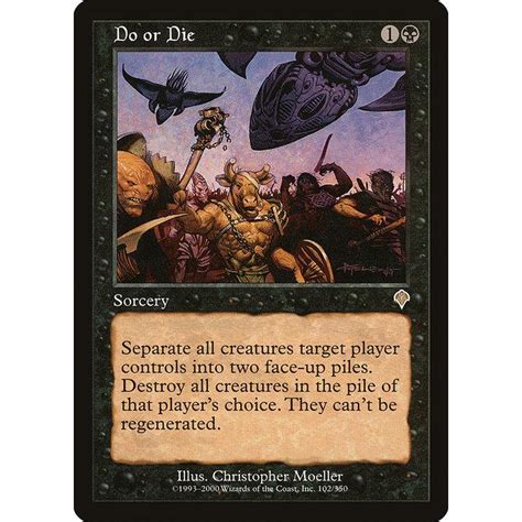 Mtg 黒英語版 《行動か死かdo Or Die》★foil★ インベイジョン Inv Invenf102ツクモヤ ヤフー店 通販