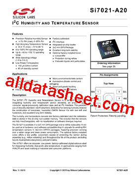 Si A Gmr Datasheet Pdf Silicon Laboratories