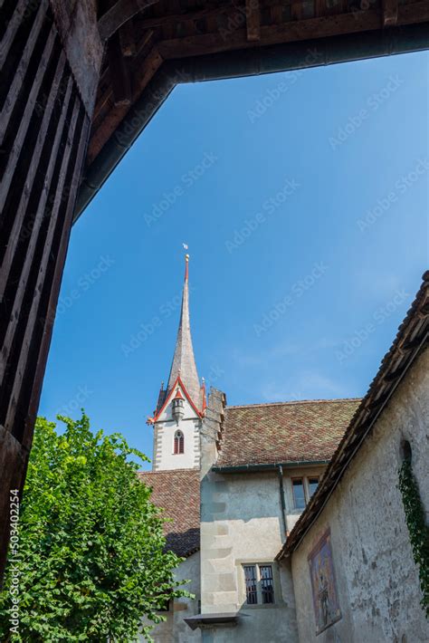 Church Tall Bell Tower St George S Abbey Kloster Sankt Georgen With