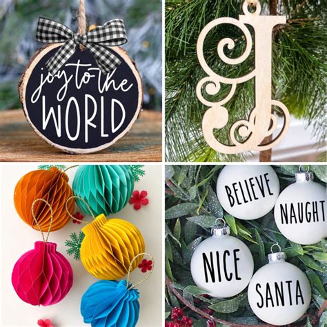 100 Christmas Ornaments to Make with a Cricut - Awesome Alice