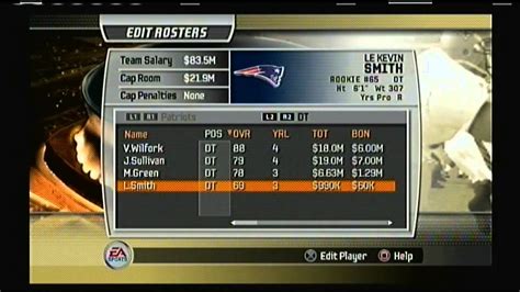 Madden Nfl 07 Legendary Team Roster 2007 New England Patriots Youtube