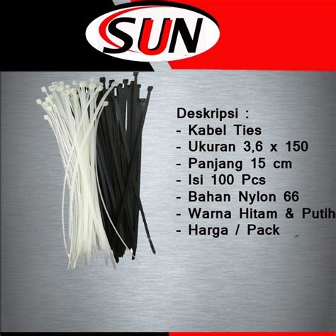 Jual Kabel Ties Tis Cm Pcs Cable Tie Tali Ikat Plastik Promo