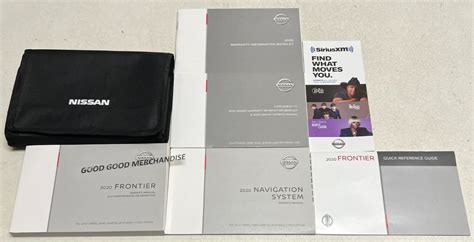 2020 Nissan Frontier Owners Manual User Guide Sv Pro 4x S Sv V6 38l 40l 4wd 2w Ebay