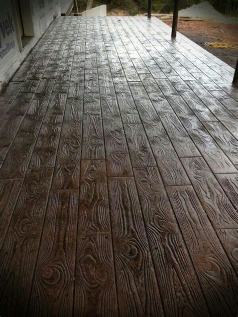 Wood Stamped Concrete Floors Amazing Concrete Patio Wood Stamped