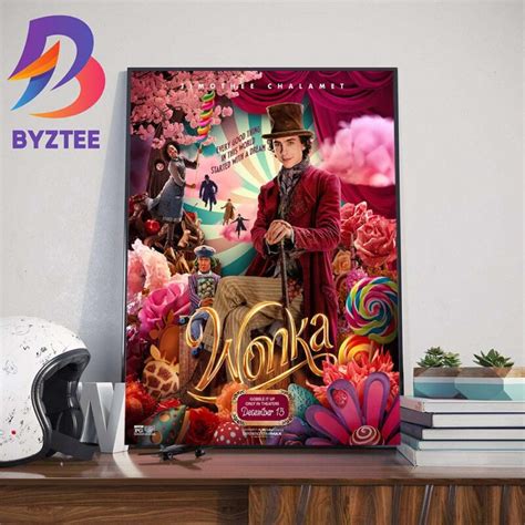 wonka official poster wall decor poster canvas byztee