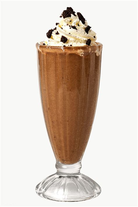 Chocolate Milkshake Studio Shot Transparent Png Premium Image By