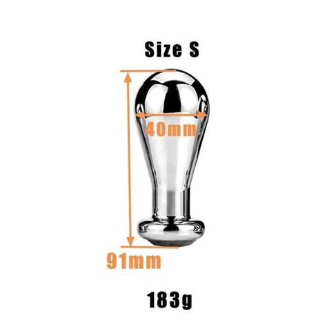 Plug Godemichet Anal En Acier Inoxydable Pour Hommes Et Femmes Jouets