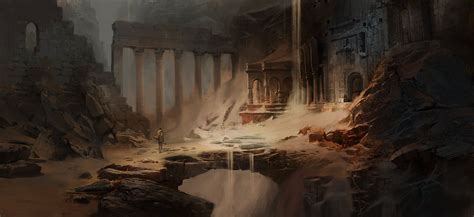 Ruins Underground Environment Concept Art Concept Art Landscape Concept