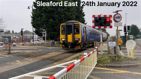 Brand New Barriers Sleaford East Level Crossing 24 01 2022 YouTube