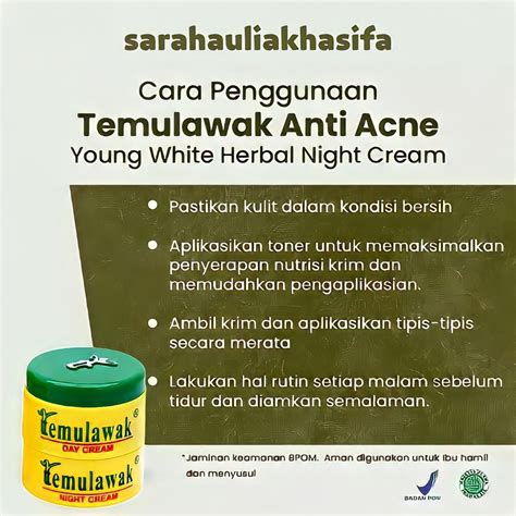 Temulawak CREAM ORIGINAL TEMULAWAK CREAM ORIGINAL CREAM Day And Night