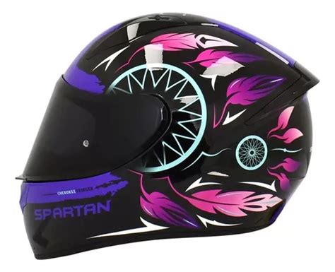 Casco Moto Spartan Stinger Certificado Ece2205 Mujer Dama Cuotas Sin Interés