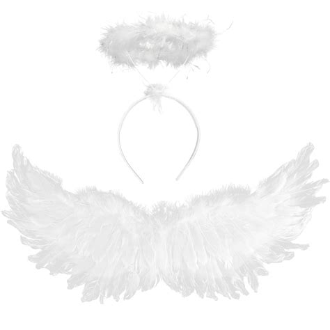 Buy Veylin Angel Wings And Halo White Fairy Angel Wings Fallen Angel