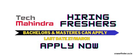 Tech Mahindra Hiring Freshers Apply Now