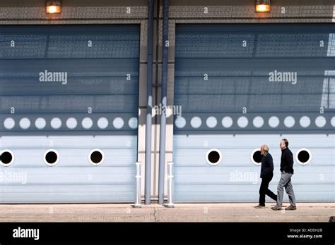 Aircraft hangar doors Stock Photo - Alamy