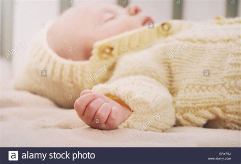 Sleeping Cute Newborn Baby Maternity Concept Soft Image Of Beautiful