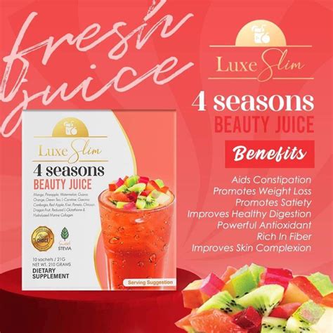 Luxe Slim Beauty Juice 4 Season Etsy