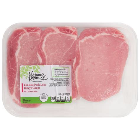 Save On Nature S Promise Pork Rib Eye Chops Boneless Order Online