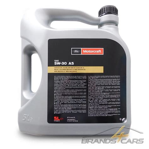 9 L Liter Original FÜr Ford Motorcraft A5 5w 30 Motoren Öl Wss M2c913 A