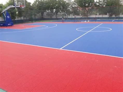 Acrylic Outdoor Synthetic Basketball Court Flooring For School College