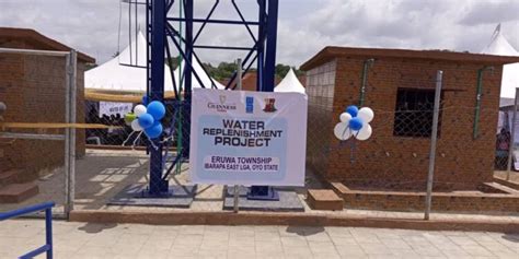 Guinness Plc Wateraid Commission Water Project In Eruwa