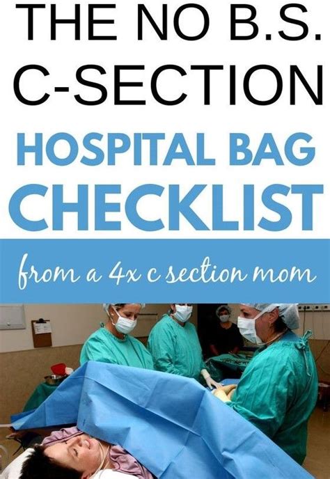 New Mom Having A C Section Delivery Hospital Bag C Section Dad