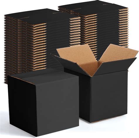 Vankutl 25 Pack 9x6x4 Inches Black Shipping Boxes For