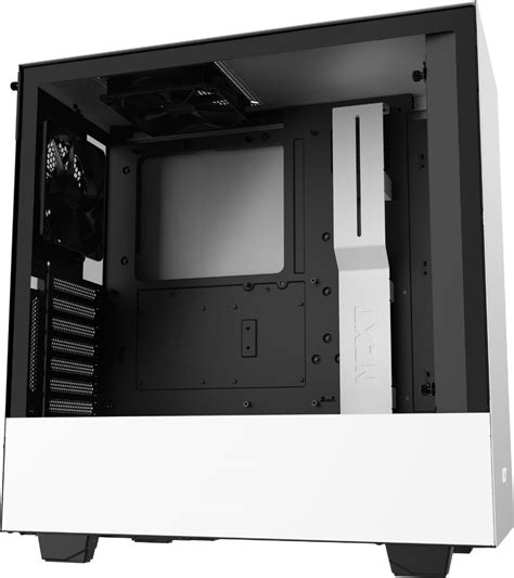 NZXT H510i Compact ATX Mid-Tower Case with RGB Lighting Matte White CA-H510I-W1 - Best Buy