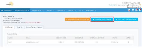 Changing Unit Owner In I Account Fingertec Technical Blog