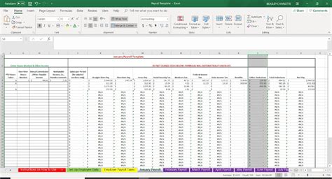 Excel Payroll Calculator Template ~ MS Excel Templates