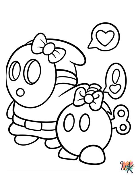 20 Shy Guy Coloring Pages For Kids