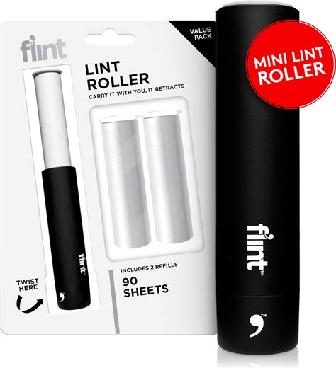 Libman Mini Lint Roller Set With Reusable Lint Remover