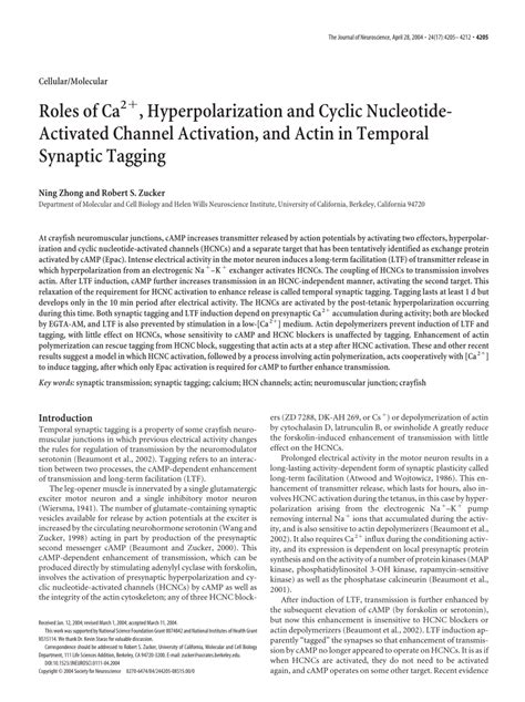 Pdf Roles Of Ca Hyperpolarization And Cyclic Nucleotide Activated