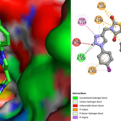 Docking Pose And Binding Interactions Of Compound 8f In Cavity Of Download Scientific Diagram