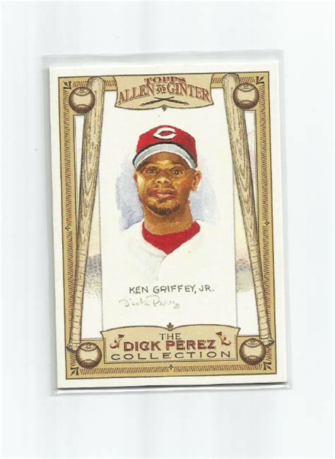 Ken Griffey Jr Reds Topps Allen Ginter Dick Perez Insert Card