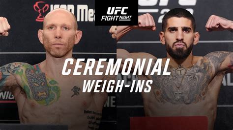 UFC Jacksonville Ceremonial Weigh In YouTube